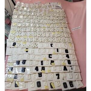 Art Supply Lot Sewing DIY Letter Patch 180 Adhesive 2" Greek Life Crafts School
